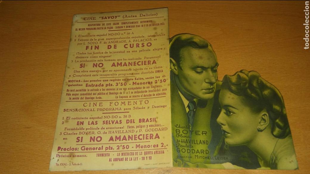 Cine: Programa de cine doble con publicidad si no amanecer&aacute; - Foto 1