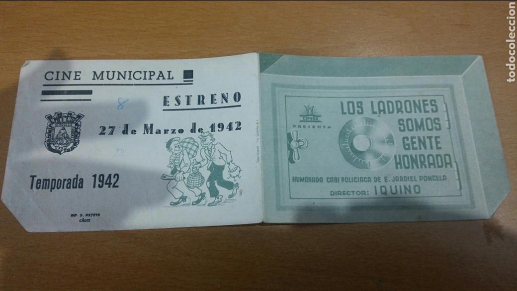 Cine: Programa de cine doble con publicidad los ladrones somos gente honrada - Foto 1