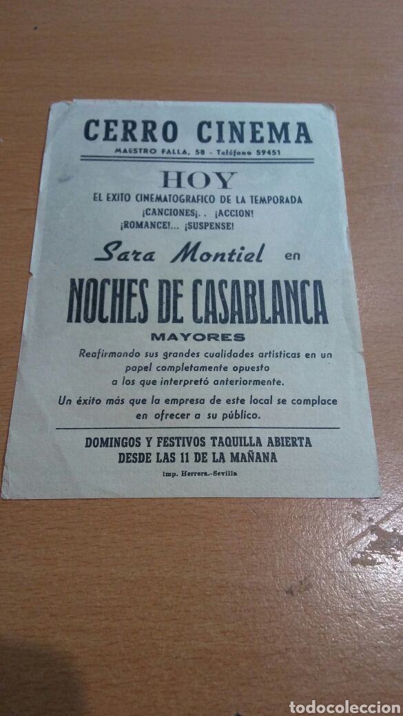 Cine: Programa de cine con publicidad noches de Casablanca - Foto 2