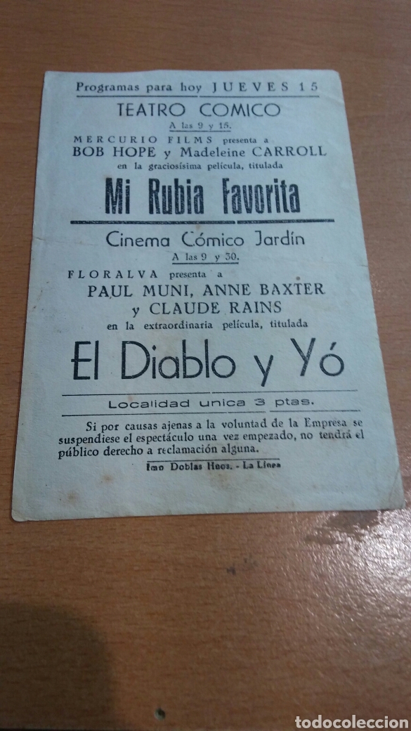 Cine: Programa de cine con publicidad el diablo y yo - Foto 2