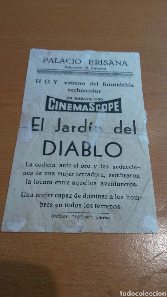 Cine: Programa de cine con publicidad el jard&iacute;n del diablo - Foto 2