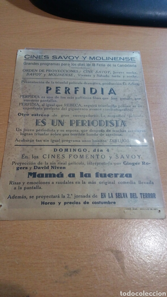 Cine: Programa de cine con publicidad perfidia - Foto 2
