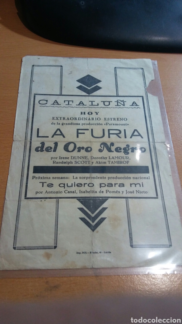 Cine: Programa de cine con publicidad la furia del oro negro - Foto 2