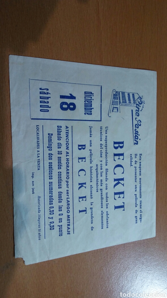 Cine: Programa de cine con publicidad becket - Foto 2