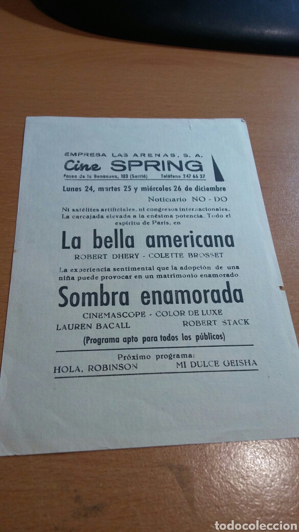 Cine: Programa de cine con publicidad la bella americana - Foto 2