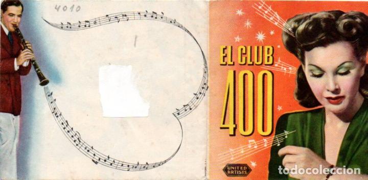 Cine: PROGRAMA DE CINE DOBLE. EL CLUB 400 - Foto 1