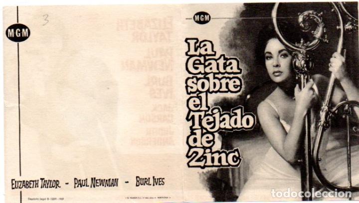 Cine: PROGRAMA DE CINE DOBLE. LA GATA SOBRE EL TEJADO DE ZINC - Foto 1