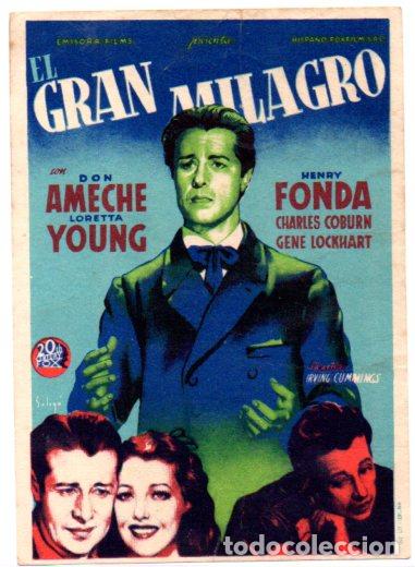 Cine: PROGRAMA DE CINE. EL GRAN MILAGRO - Foto 1