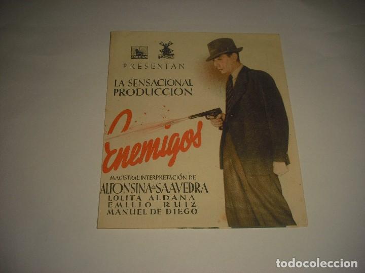 Cine: ENEMIGOS ,PROGRAMA DOBLE SIN PUBLICIDAD - Foto 1