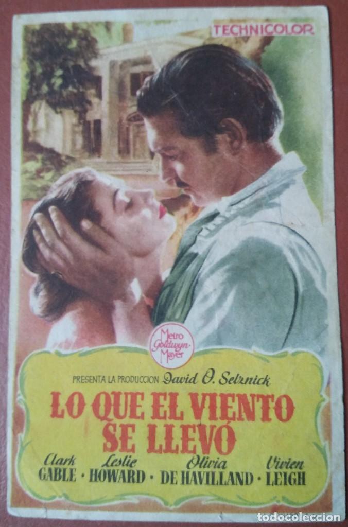 Cine: Programa de mano - Lo que el viento se llev&oacute; - Foto 1