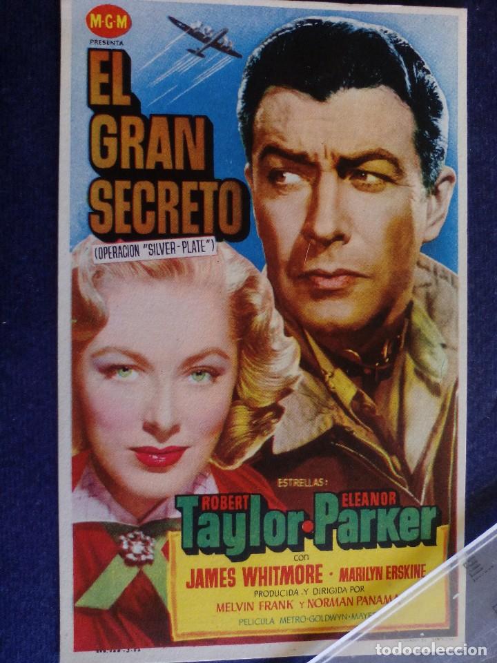Cinema: folleto de cine - el gran secreto - cine rex castellon 1953 -