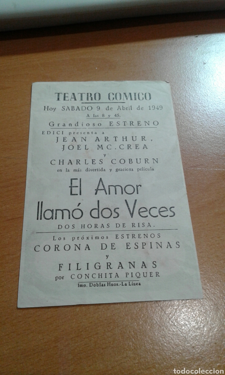 Cine: El amor llam&oacute; dos veces cine comico - Foto 2