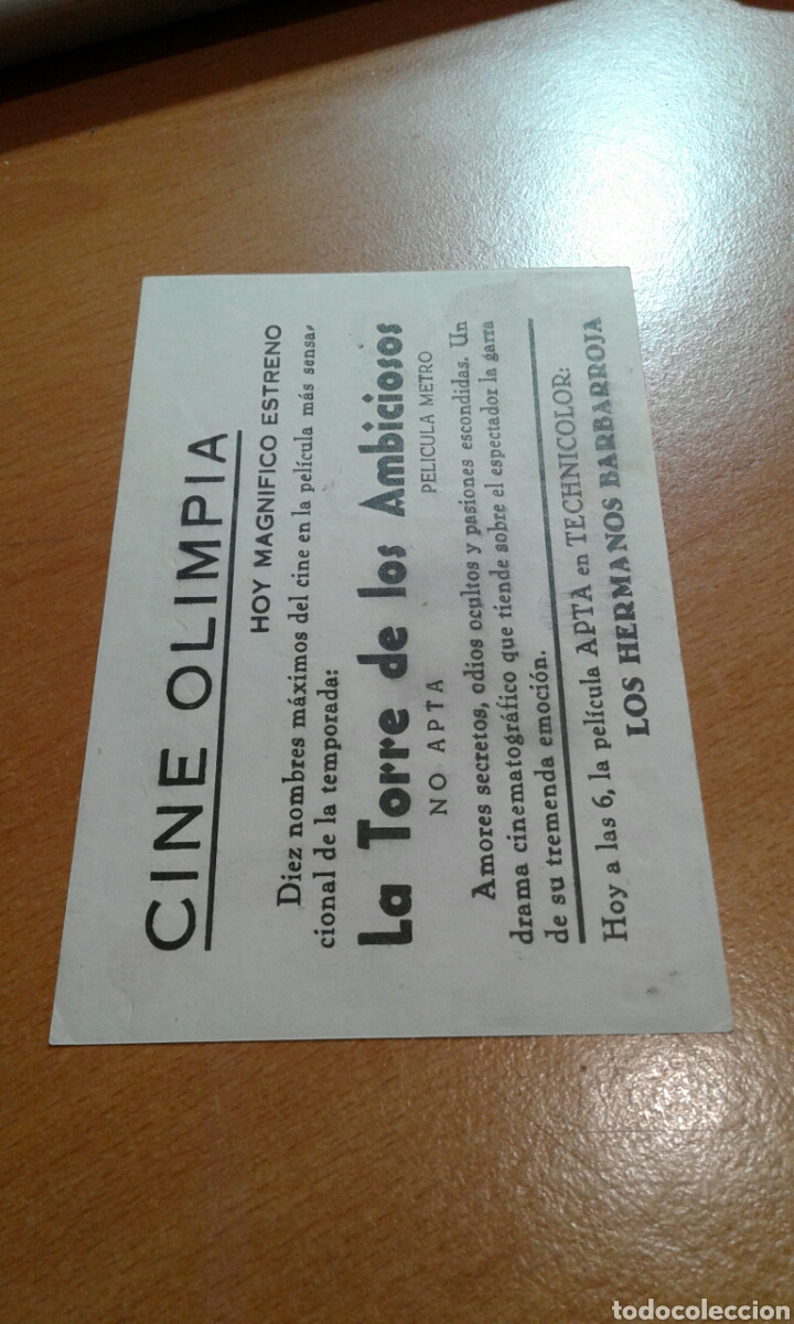 Cine: La Torre de los ambiciosos cine olimpia - Foto 2