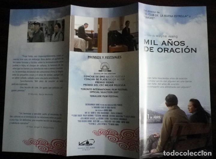  Flyers Publicitaires de films Anciens: Mil a&ntilde;os de oraci&oacute;n - Folleto original desplegable tr&iacute;ptico