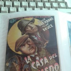  Foglietti di film di film antichi di cinema: LA CASA DEL MIEDO SIMPLE. Lote 112633795