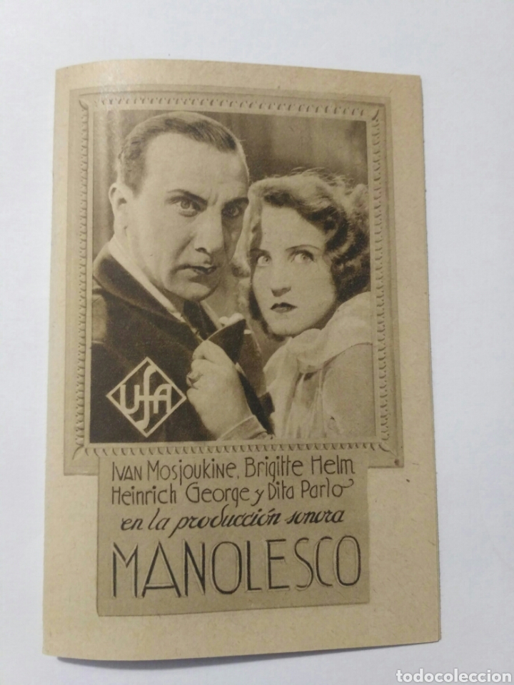 Cine: Programa cine Manolesco, UFA. - Foto 1