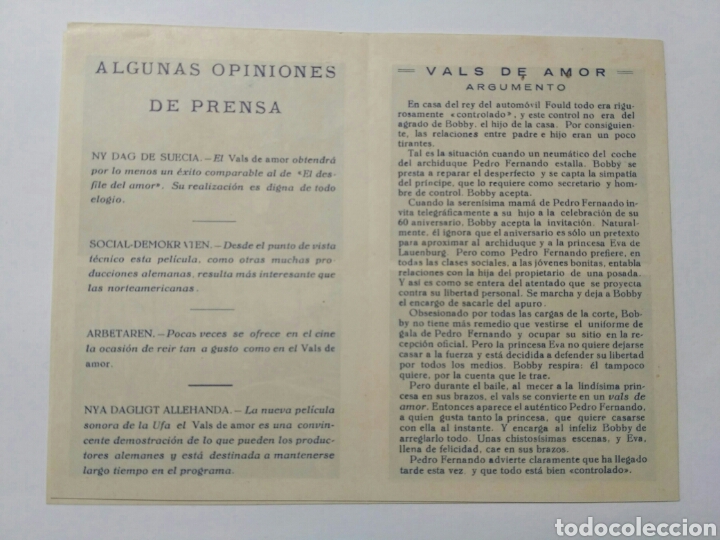 Cine: Programa de cine Vals de Amor - Foto 3