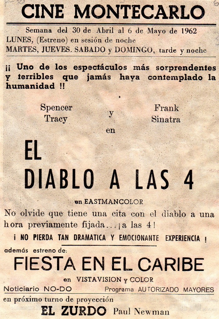 Cine: EL DIABLO A LAS 4, CON PUBLICIDAD - Foto 2
