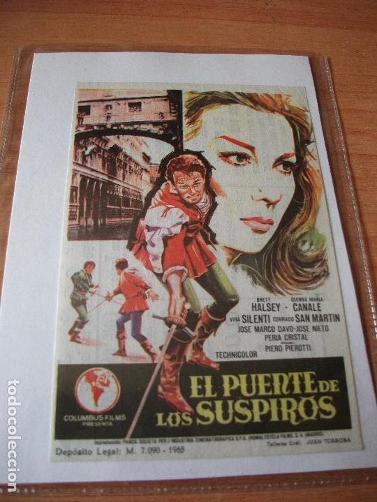 Cine: PROGRAMA DE MANO - CINE  EL PUENTE DE LOS SUSPIROS 1966 PDELUXE - Foto 1