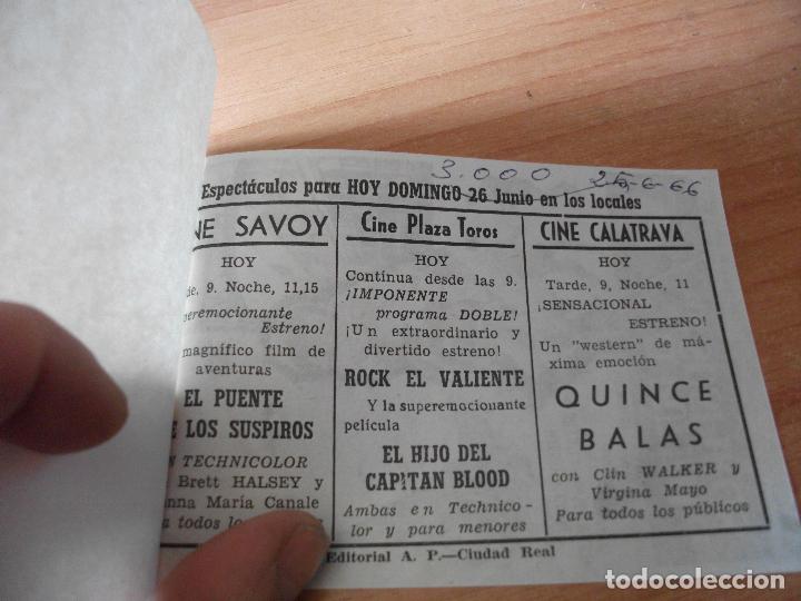 Cine: PROGRAMA DE MANO - CINE  EL PUENTE DE LOS SUSPIROS 1966 PDELUXE - Foto 2