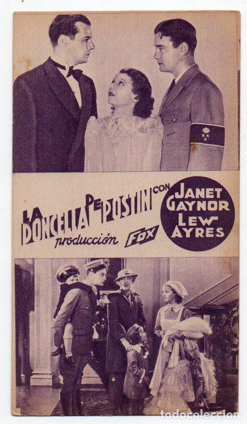 Cine: PROGRAMA TARJETA LA DONCELLA DE POST&Iacute;N - Foto 1