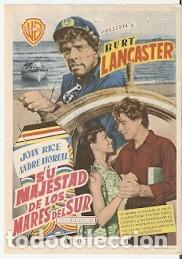 Cine: Programa CIne. Su majestad de los mares del Sur. marcas superiores. ref. 19-885 - Foto 1