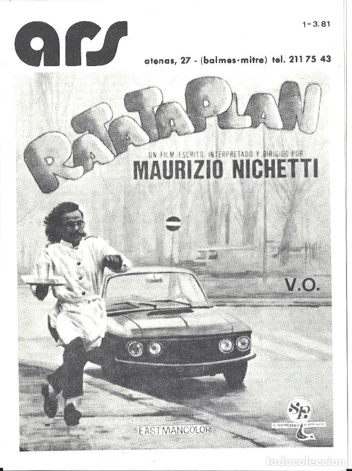 Cine: PTEB 108 RATATAPLAN PROGRAMA DOBLE LOCAL Maurizio Nichetti - Foto 1