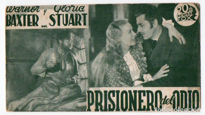 Cine: PROGRAMA TARJETA PRISIONERO DEL ODIO - Foto 1