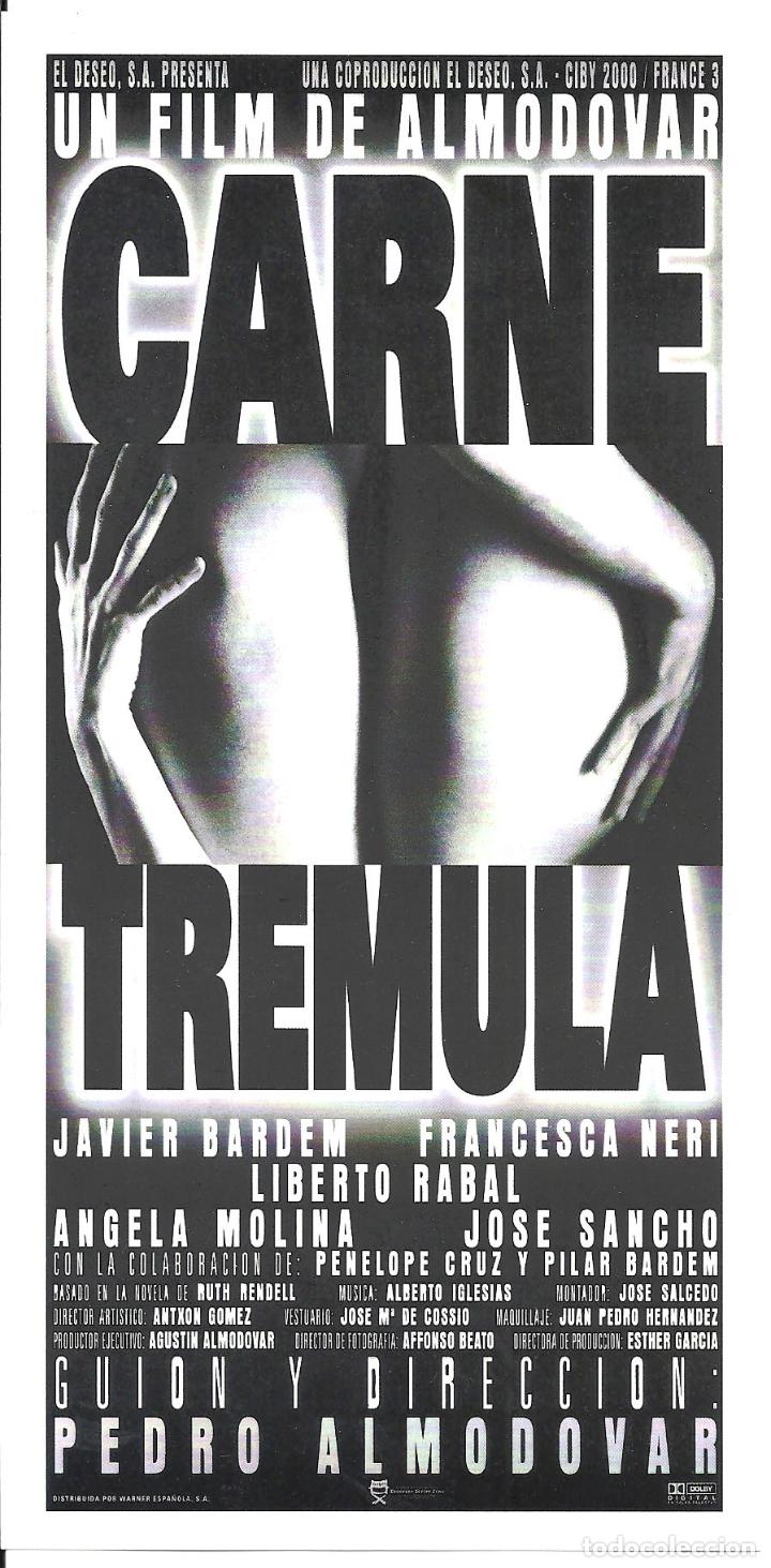 Cine: CARNE TREMULA PROGRAMA CLICHE WARNER PEDRO ALMODOVAR JAVIER BARDEM 2 - Foto 1