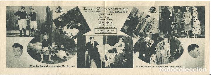 Cine: PTCC7 24 LOS CALAVERAS PROGRAMA DOBLE MGM STAN LAUREL OLIVER HARDY - Foto 2