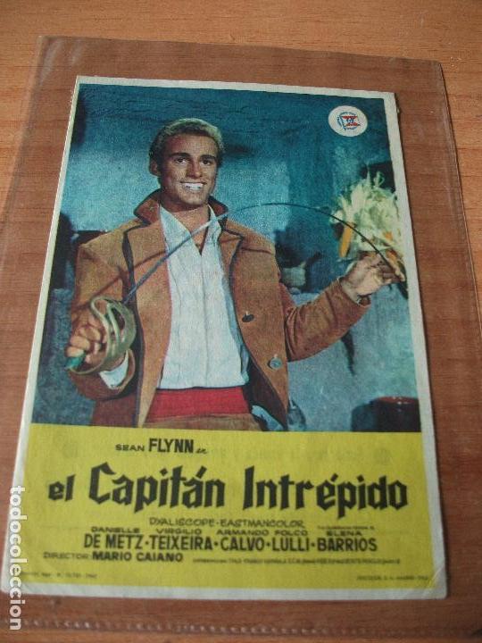 Cine: PROGRAMA DE MANO - CINE  EL CAPITAN INTREPIDO 1963  pdeluxe - Foto 1