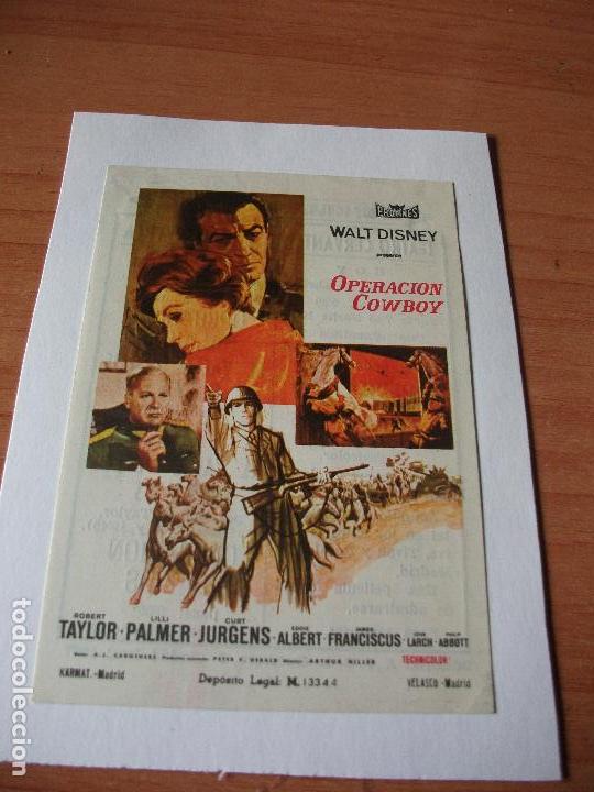 Cine: PROGRAMA DE MANO -  OPERACI&Oacute;N COWBOY 1967 PDELUXE - Foto 1