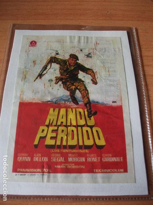 Cine: PROGRAMA DE MANO - CINE MANDO PERDIDO 1970 PDELUXE - Foto 1