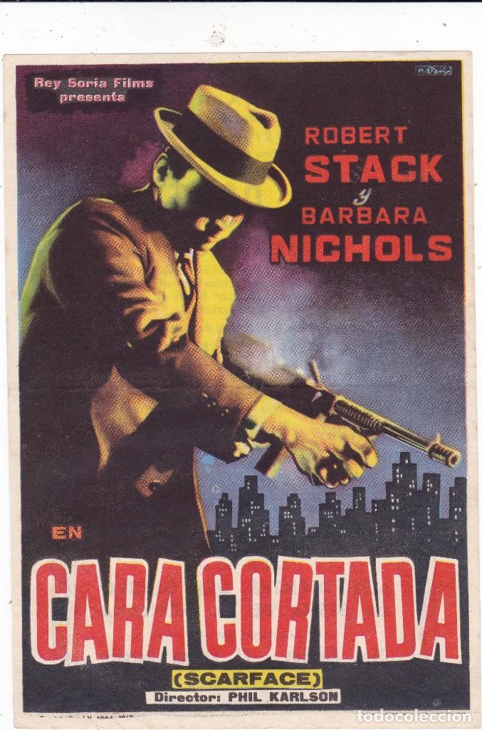 Cine: Cara cortada (scarface) con Robert Stack, Barbara Nichols a&ntilde;o 1961 - Foto 1