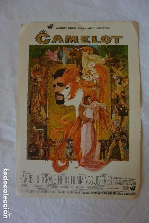  Foglietti di film di film antichi di cinema: Gran folleto mano CINE CAMELOT