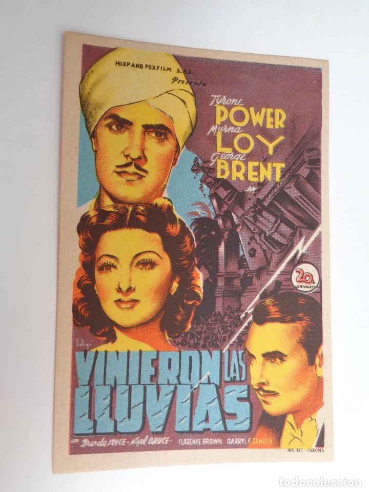  Flyers Publicitaires de films Anciens: VINIERON LAS LLUVIAS.F.-278