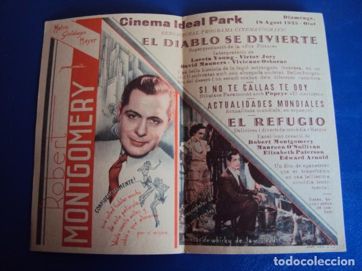 Cine: (PG-180358)PROGRAMA EL REFUGIO - EDWARD ARNOLD - DOBLE - A&Ntilde;O 1935 - Foto 3