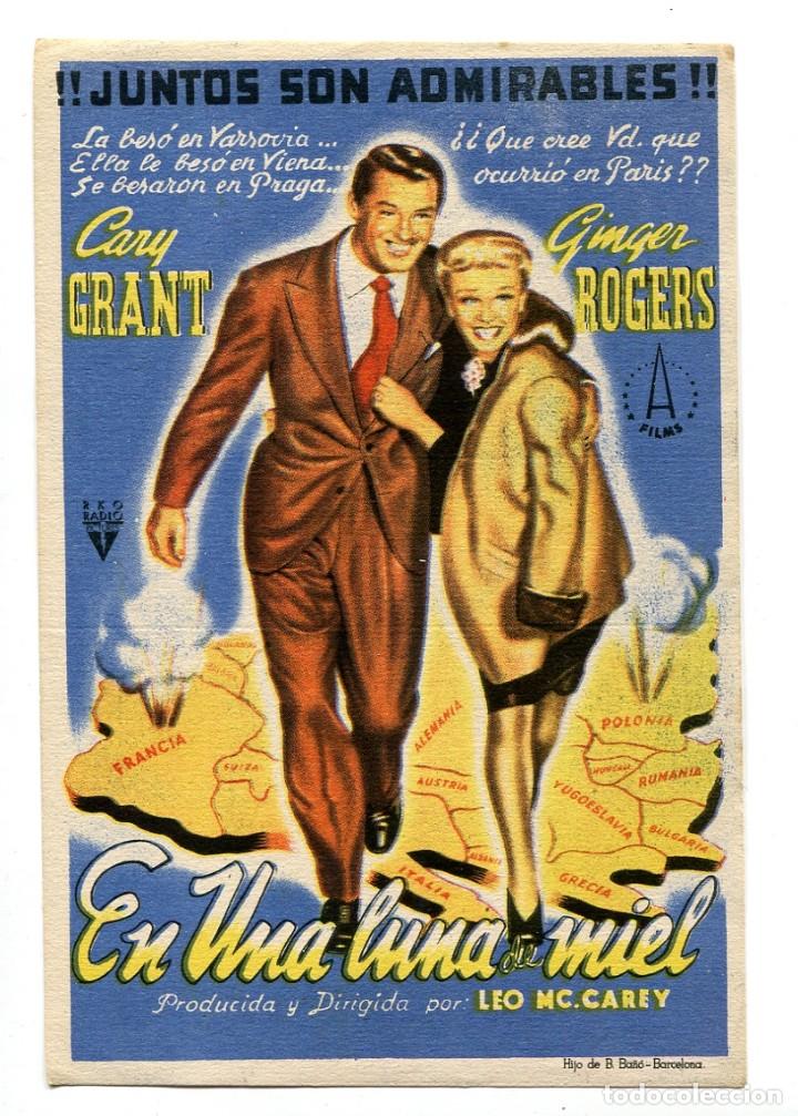 Cine: EN UNA LUNA DE MIEL, con Cary Grant. S/I.
