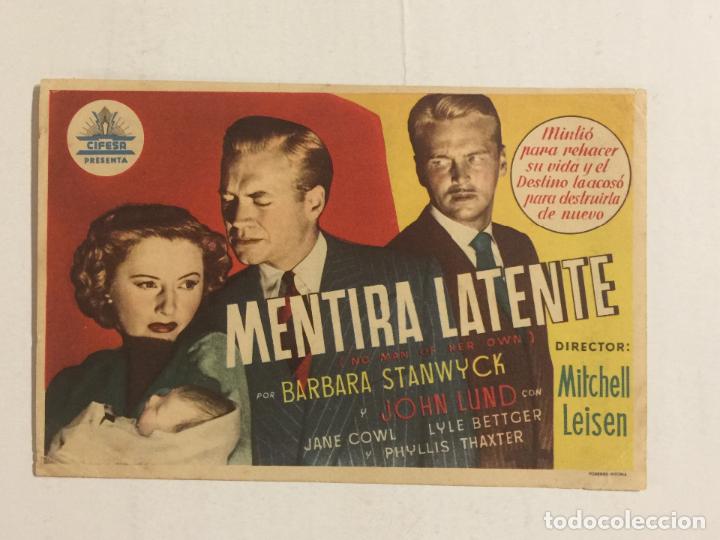 Cine: PROGRAMA DE CINE MENTIRA LATENTE. TEATRO NACIONAL. - Foto 1