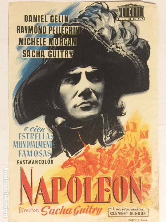  Flyers Publicitaires de films Anciens: PROGRAMA NAPOLE&Oacute;N. SIN PUBLICIDAD.