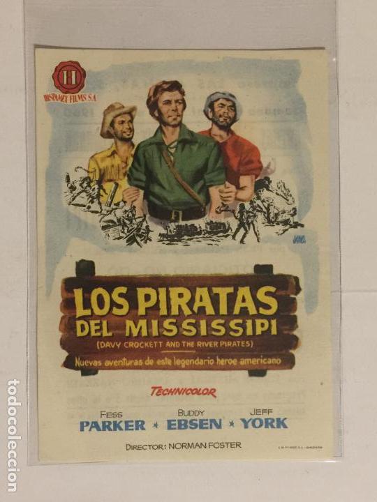  Flyers Publicitaires de films Anciens: FOLLETO DE MANO LOS PIRATAS DEL MISSISSIPI. PUBLICIDAD CINES DE SANS. (SEP&Uacute;LVEDA).