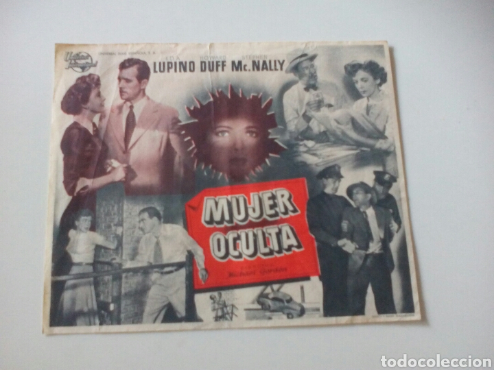 Cine: PROGRAMA DE MANO MUJER OCULTA - Foto 1