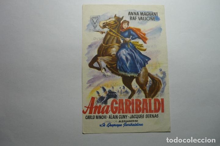 Cine: PROGRAMA ANA GARIBALDI - ANNA MAGNANI - PUBLICIDAD