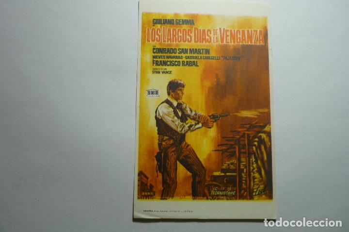 Cine: PROGRAMA LOS LARGOS DIAS DE LA VENGANZA- GIULIANO GEMMA - Foto 1