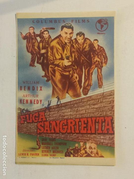 Cine: PROGRAMA DE CINE FUGA SANGRIENTA. SIN PUBLICIDAD. - Foto 1