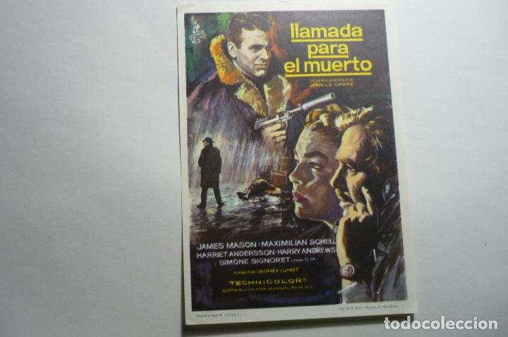 Cine: PROGRAMA LLAMADA PARA EL MUERTO - JAMES MASON - Foto 1
