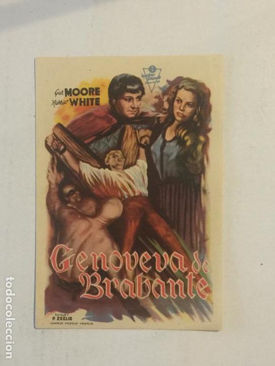  Flyers Publicitaires de films Anciens: PROGRAMA DE CINE GENOVEVA DE BRABANTE. SIN PUBLICIDAD.