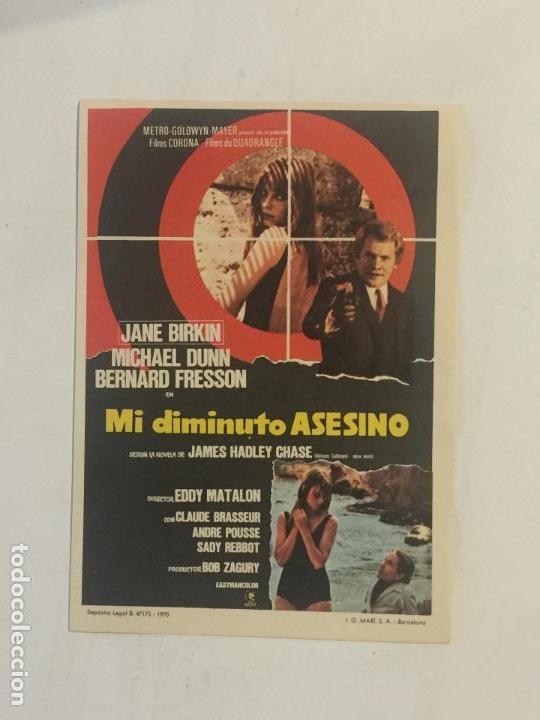 Cine: PROGRAMA DE CINE MI DIMINUTO ASESINO. SIN PUBLICIDAD. - Foto 1