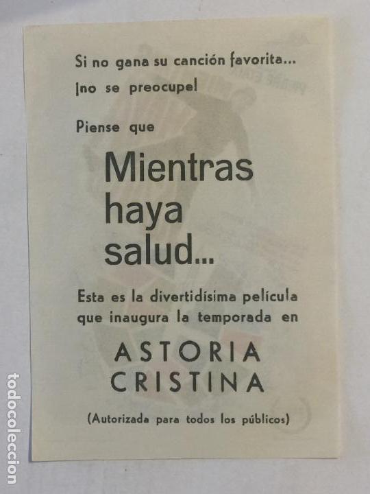 Cine: PROGRAMA DE CINE, MIENTRAS HAYA SALUD. - Foto 2