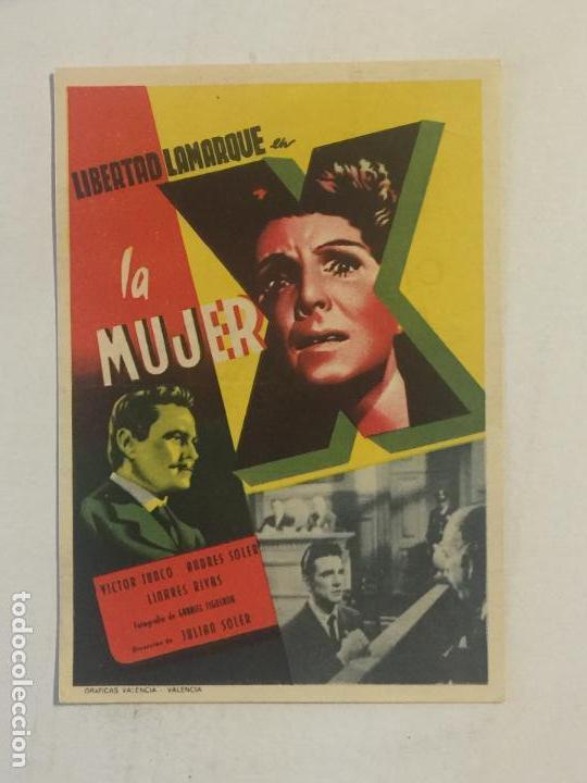 Cine: PROGRAMA DE CINE, LA MJER X. SELLO CINE AVENIDA. - Foto 1